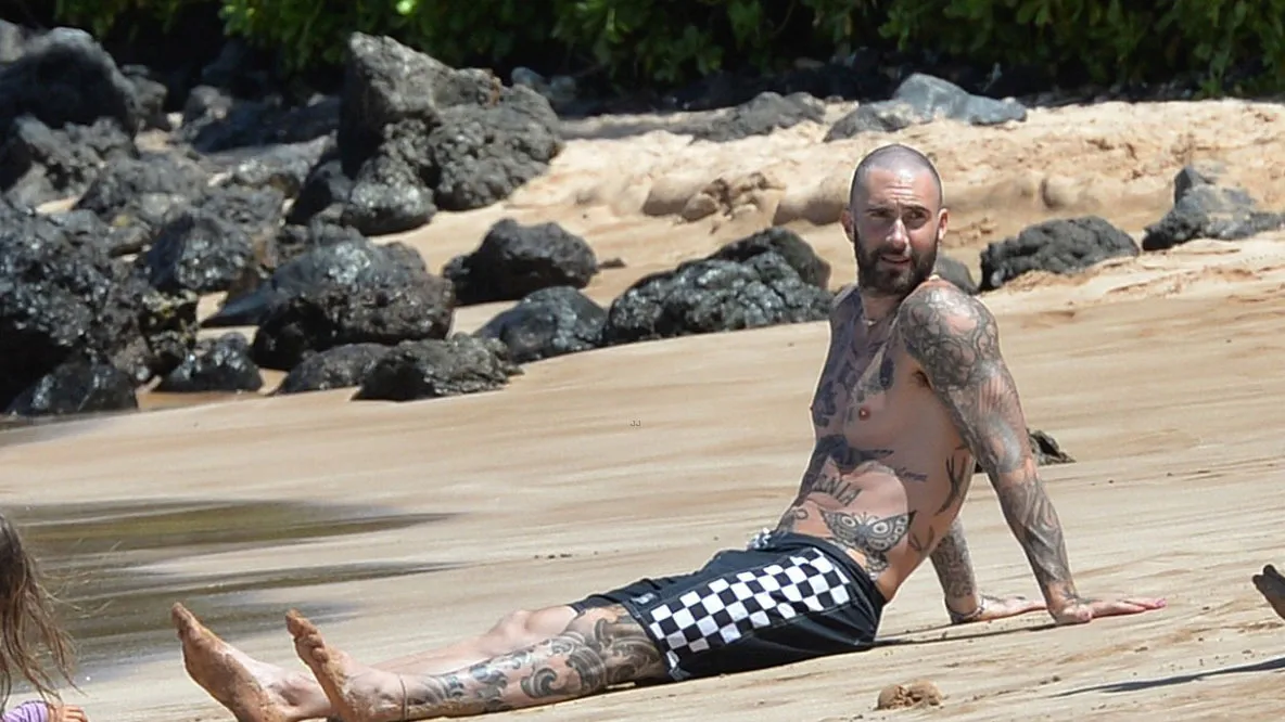 Adam Levine shirtless