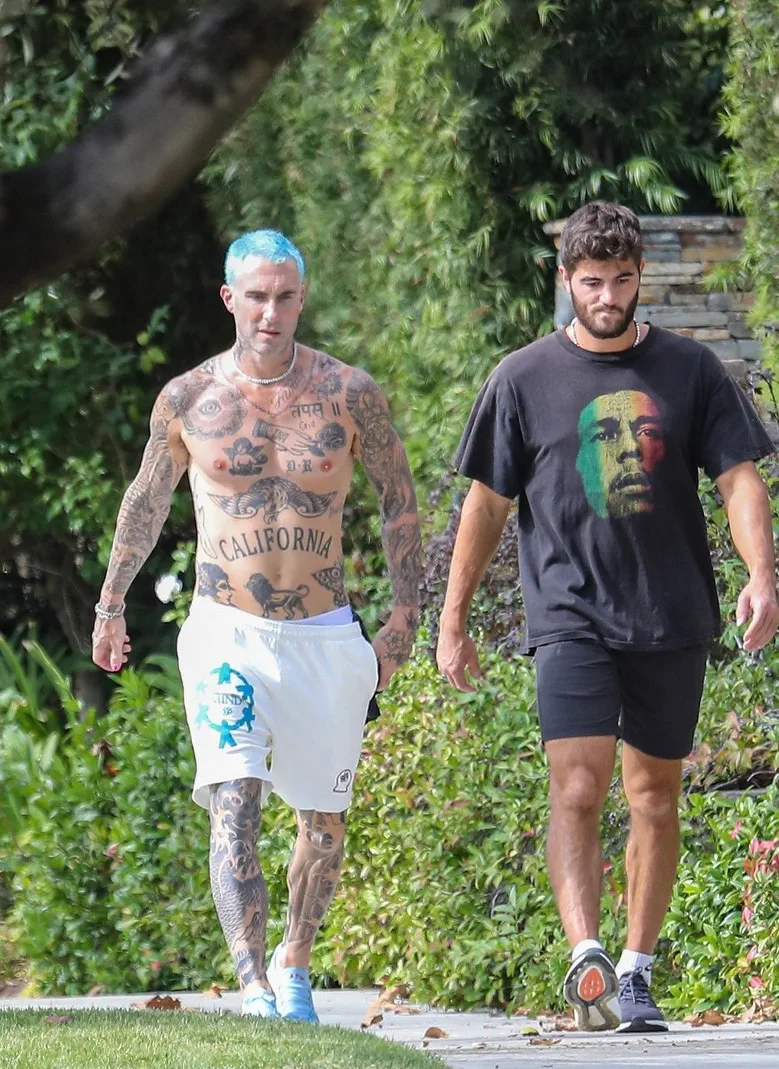 Adam Levine shirtless