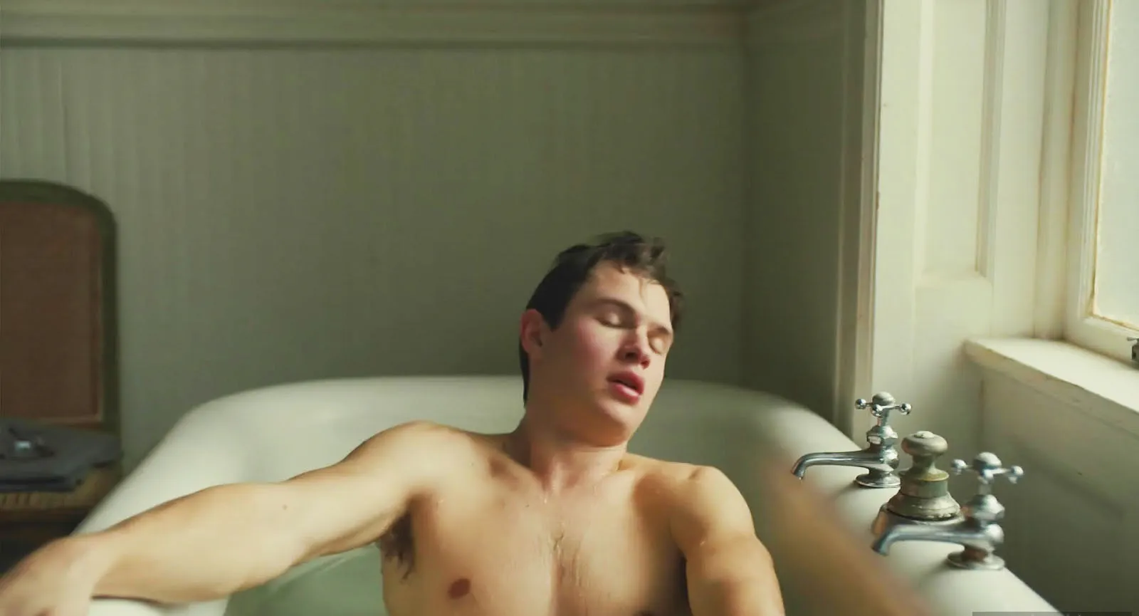 Ansel Elgort jerk off