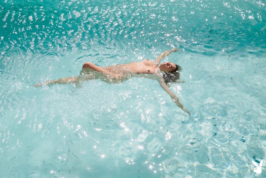 Anthea Page Naked in the pool