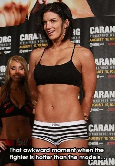 Gina Carano barriga nua