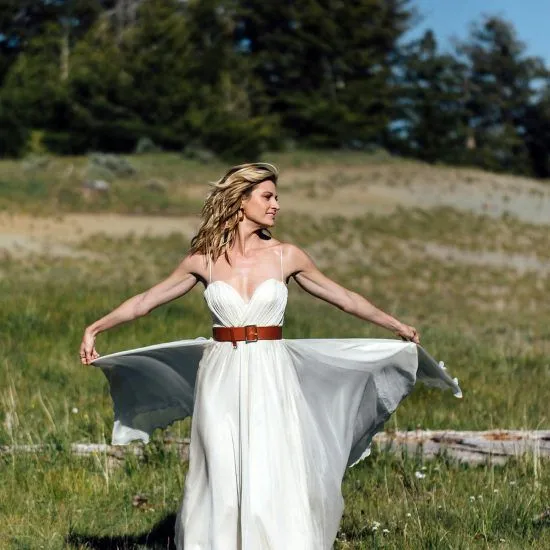 Vestido branco quente Erin Andrews