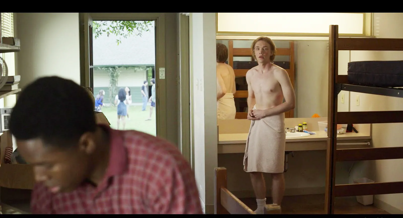Charlie Plummer shirtless scenes