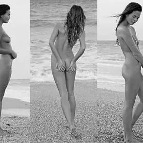 Zadek Chrissy Teigen ze strany i zezadu