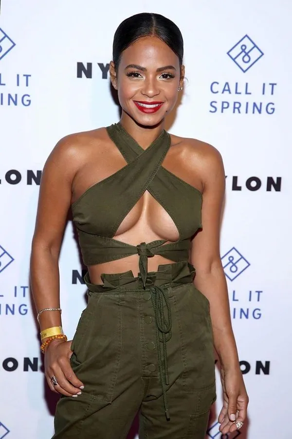 Los Angeles'ta Christina Milian Braless