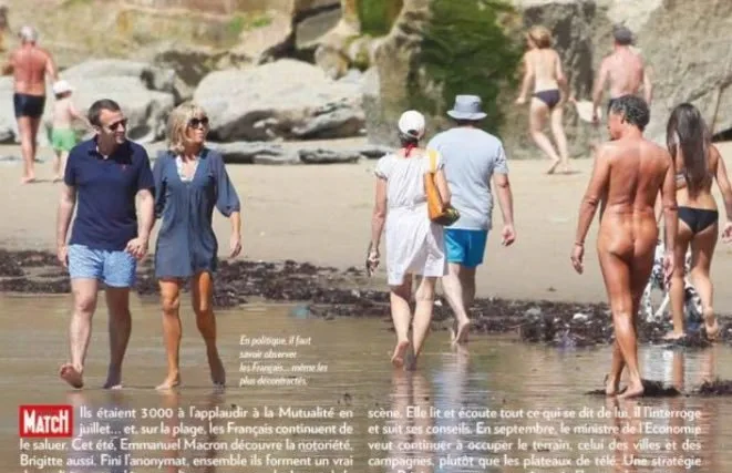 Emmanuel Macron Nude