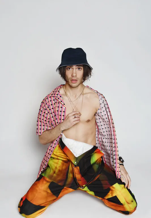 George Shelley shirtless