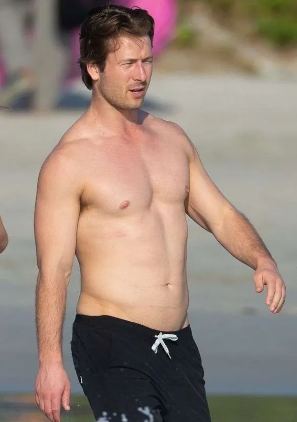 Glen Powell nude and sexy