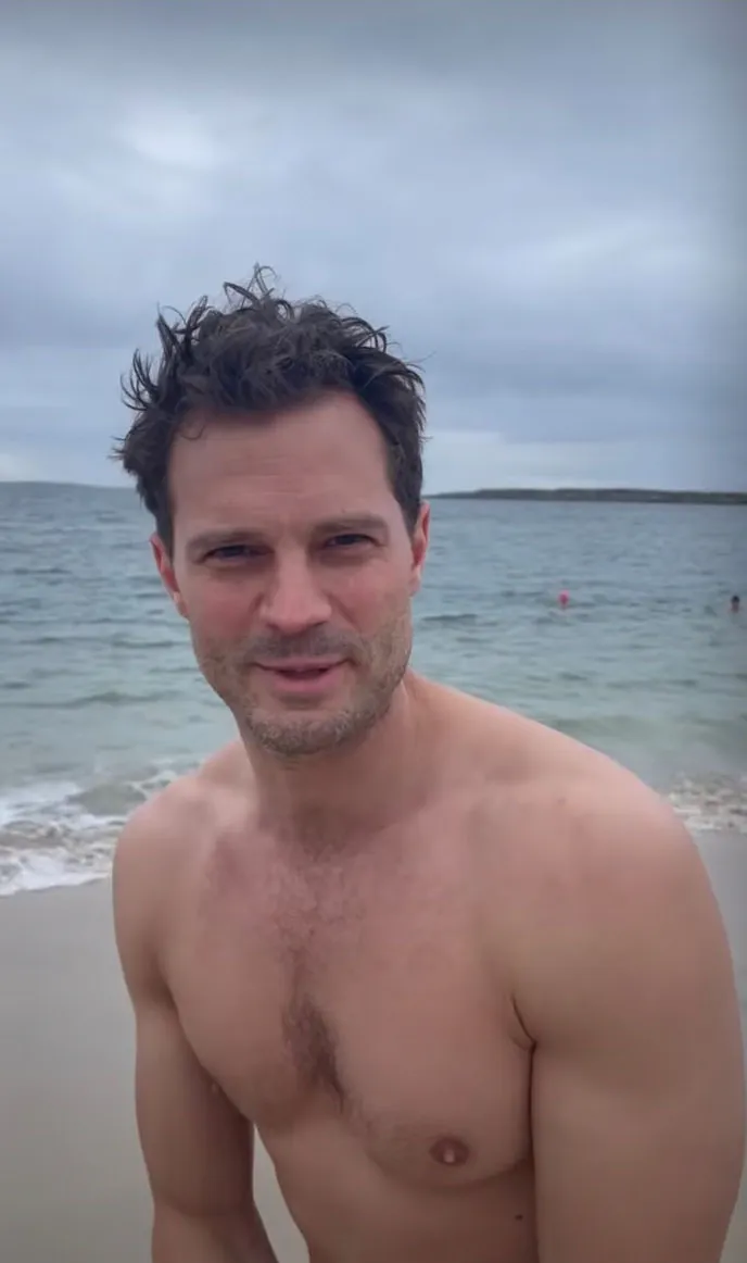 Jamie Dornan shirtless