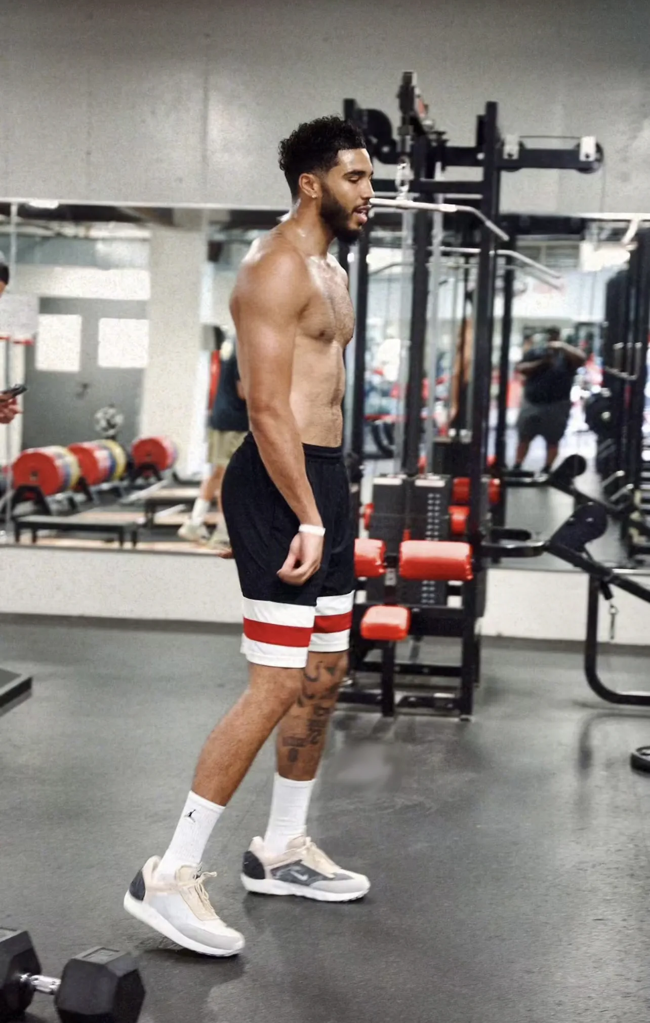 Jayson Tatum shirtless