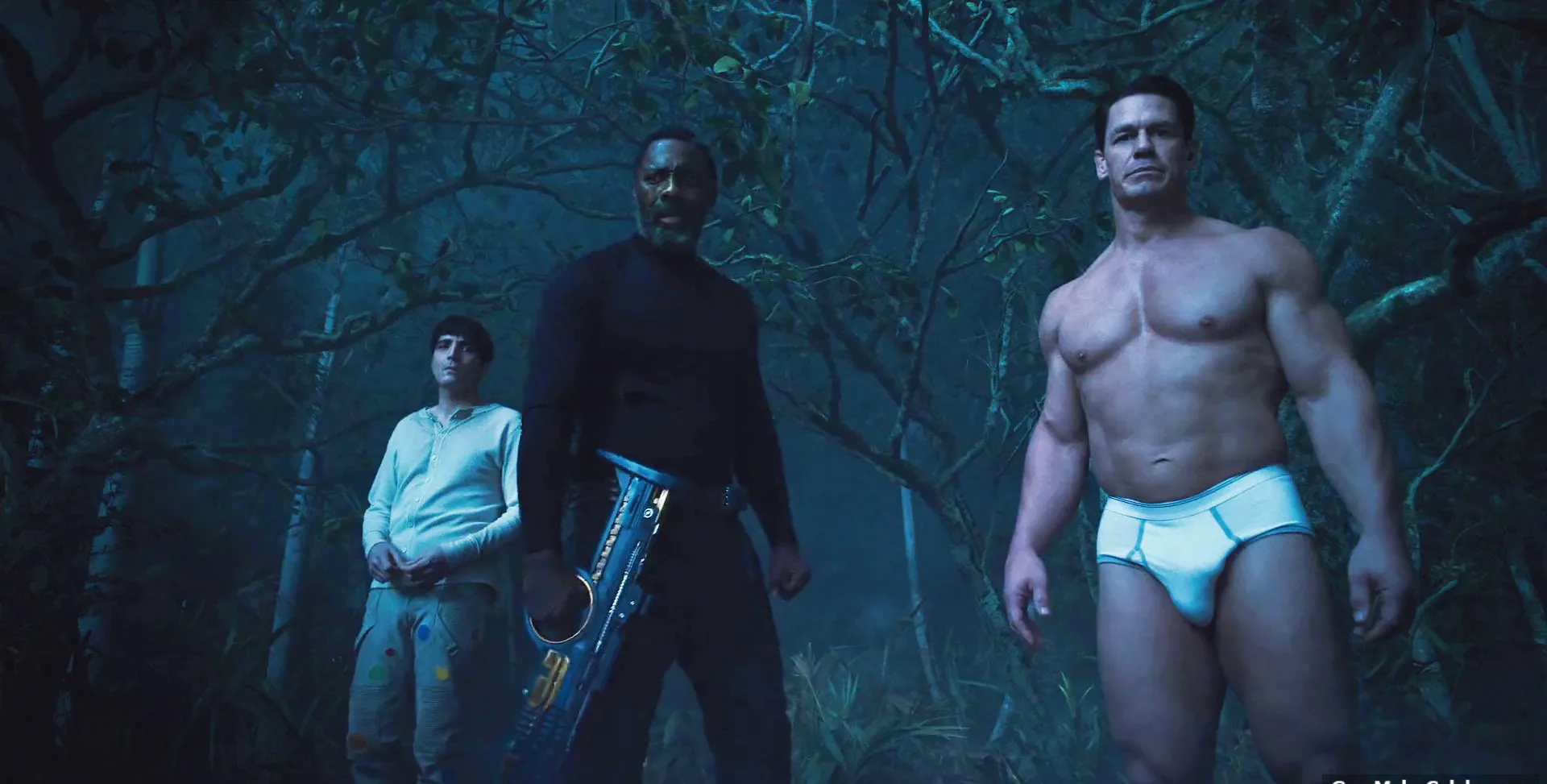 ジョン・シナ・バルジ・アンダーウェアの自殺分隊のシーン