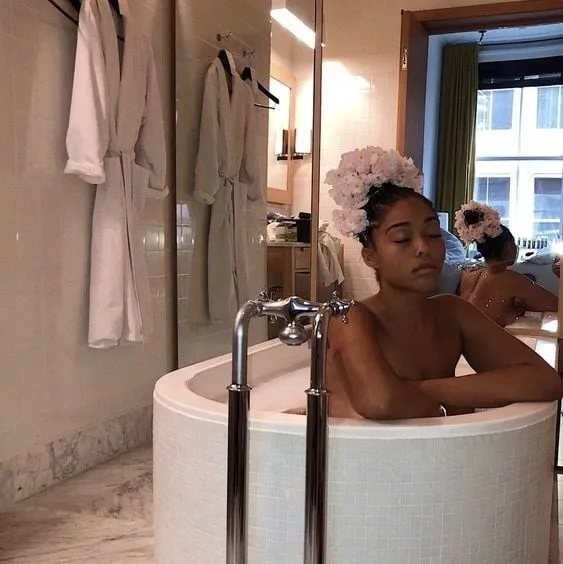 Jordyn Woods Naked In Bath