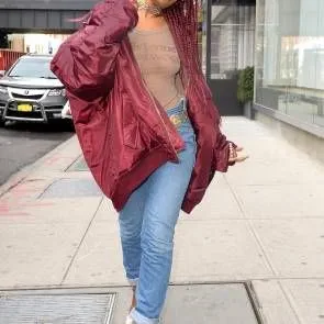 keke palmer w NYC Leaving BET Studio
