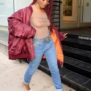 Keke Palmer Boobs In See Through Top