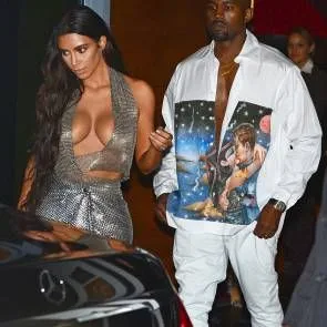 Kim Kardashian in Kanye West pred njegovim koncertom