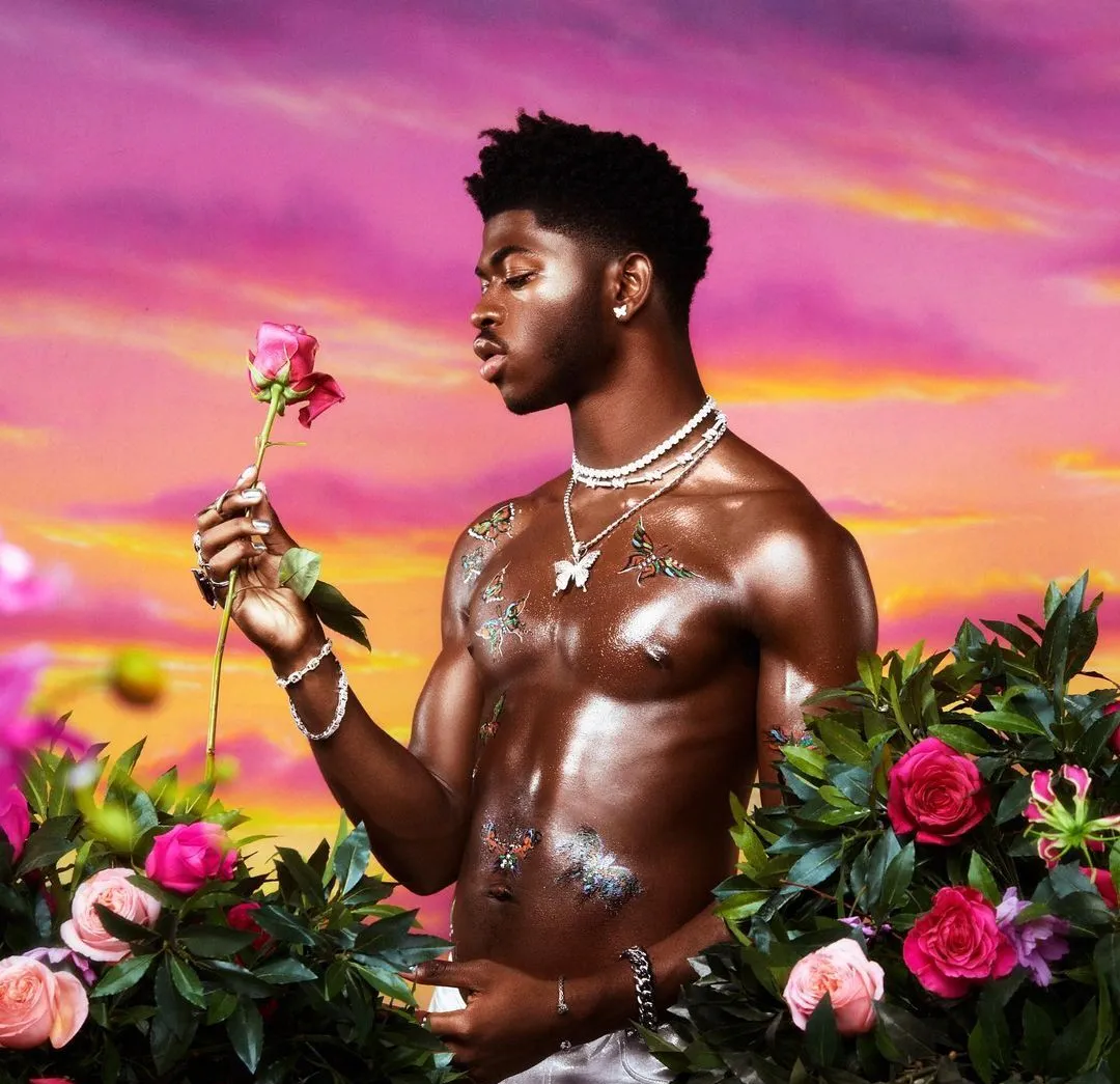 Lil Nas X shirtless shots