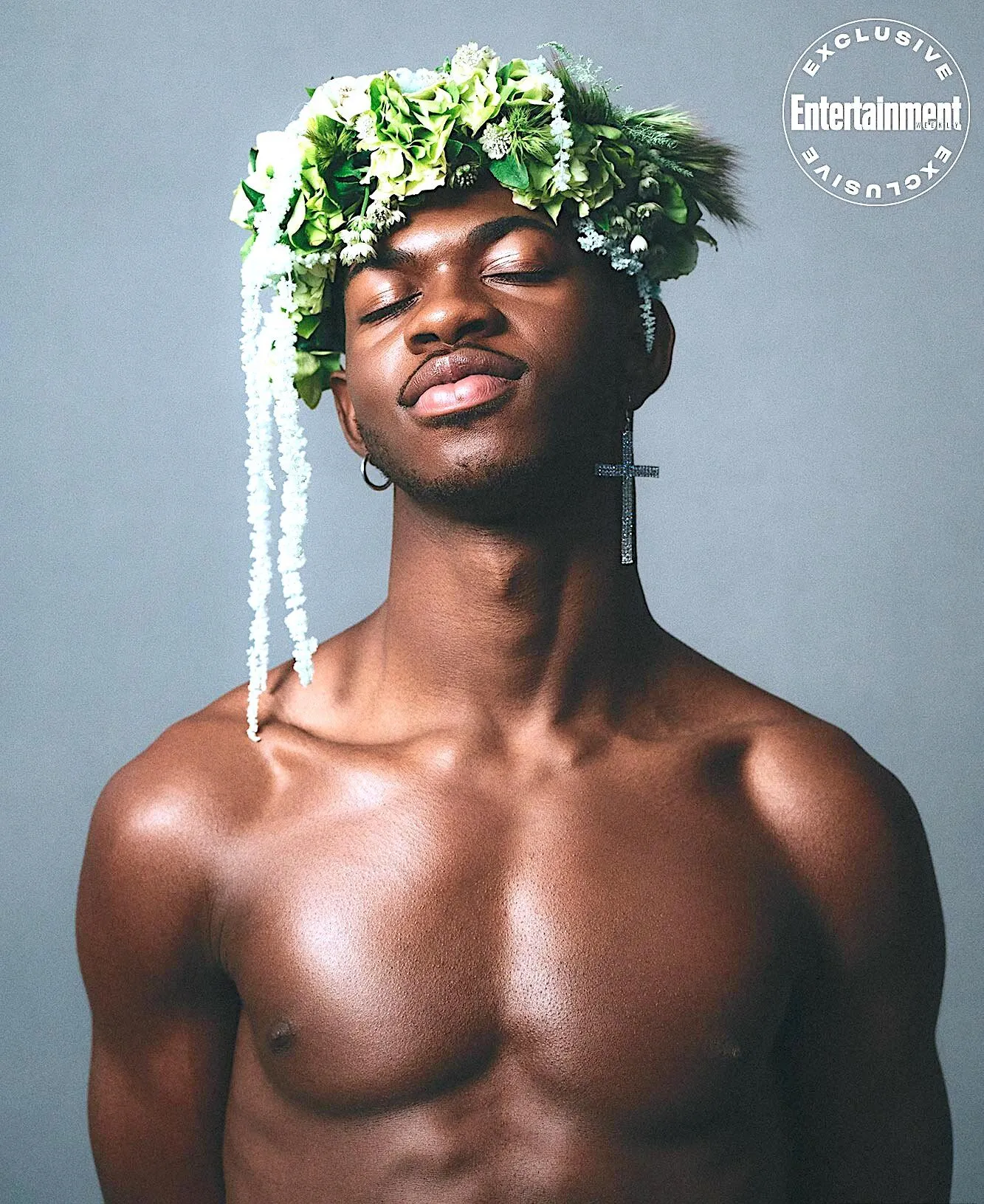 Lil Nas X shirtless