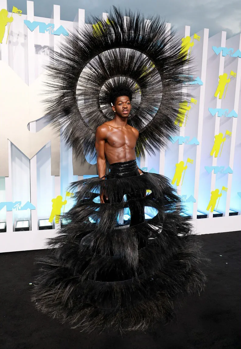 Lil Nas X shirtless