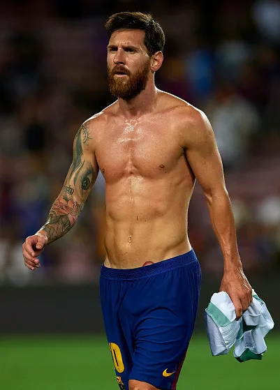 Lionel Messi Paparazzi Foto sin camisa sexy