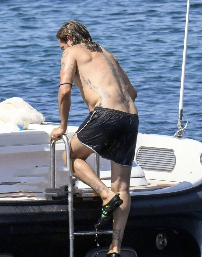 Marco Perego Saldana shirtless