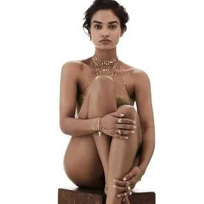 Shanina Shaik çıplak oturma