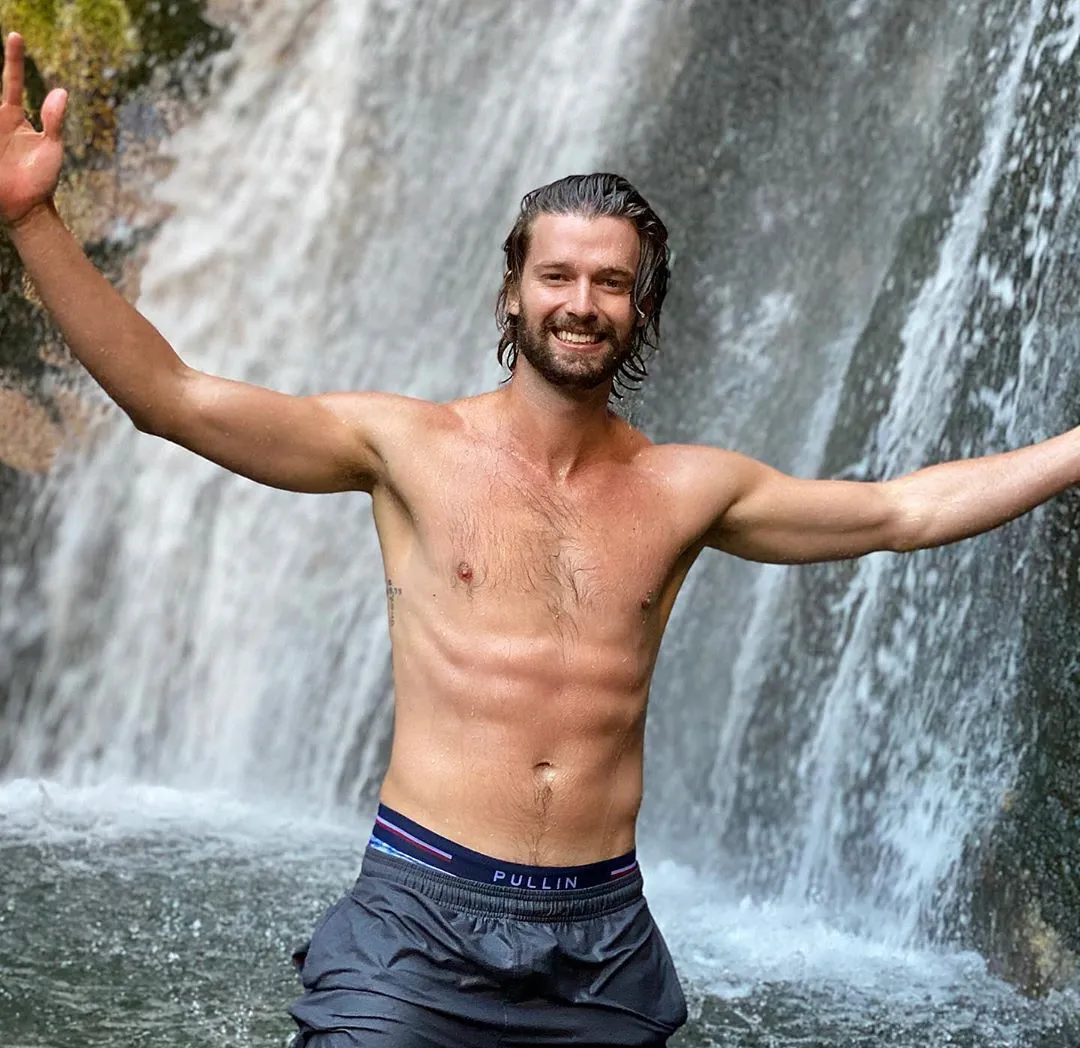 Patrick Schwarzenegger shirtless