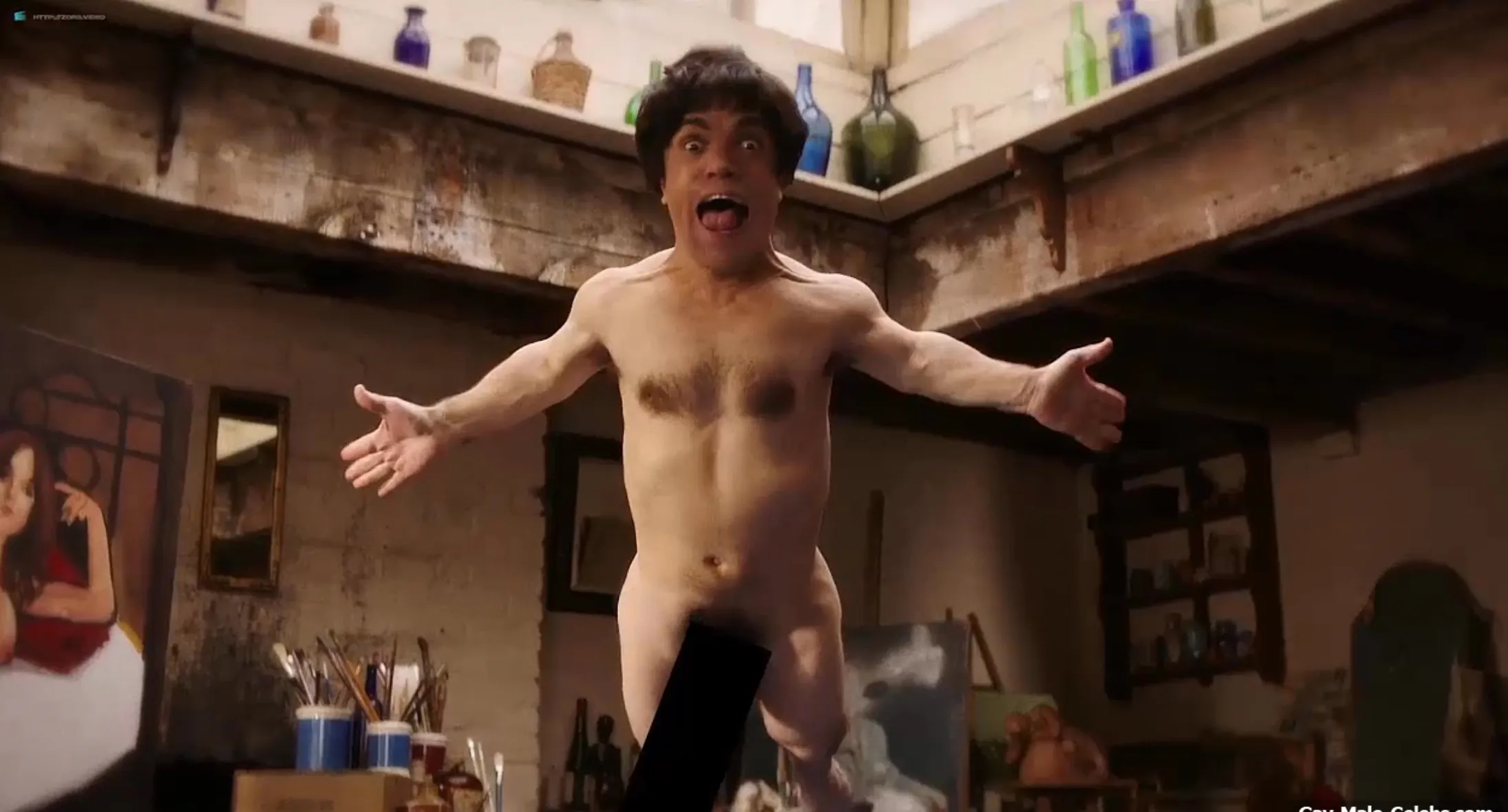 허브와 함께 베드로의 벌거 벗은 저녁 식사