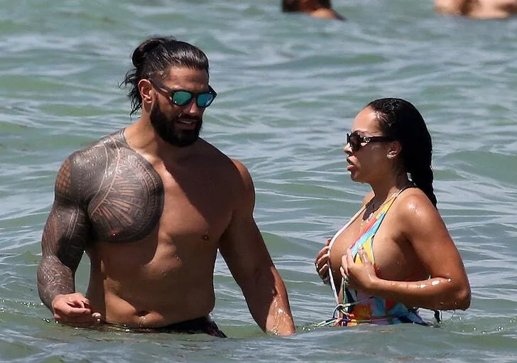 Roman Reigns shirtless