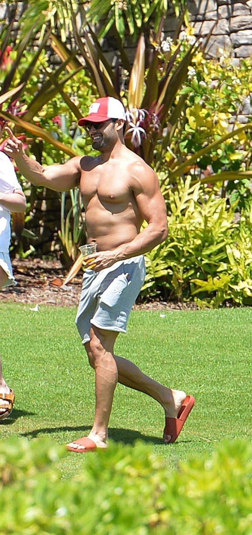 Sam Asghari shirtless