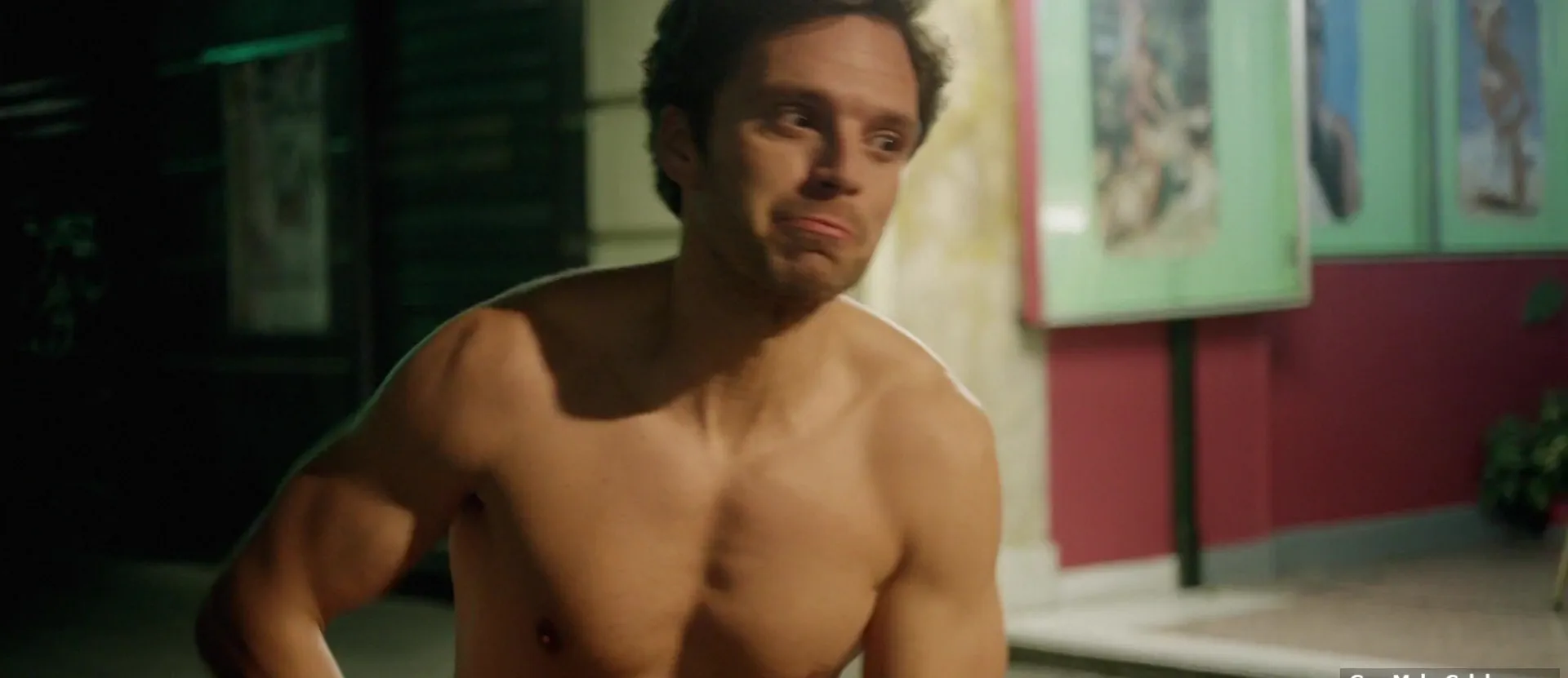 Sebastian Stan shirtless scenes