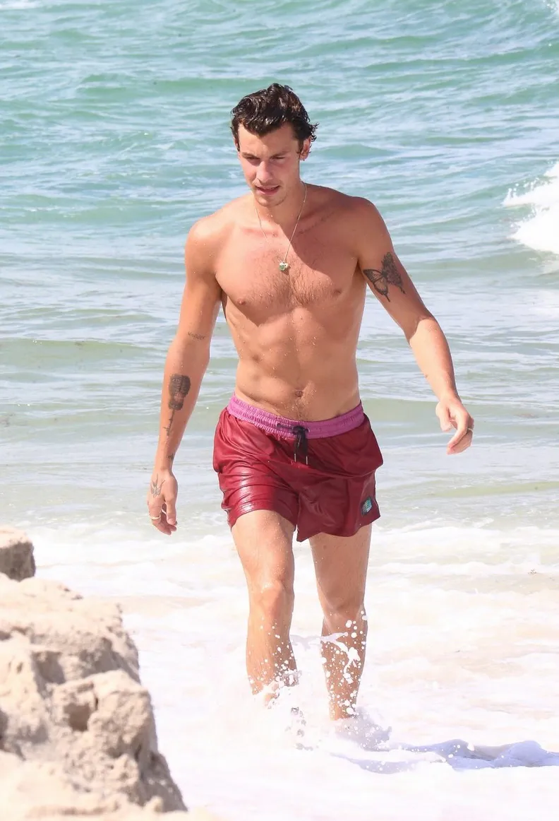 Shawn Mendes shirtless