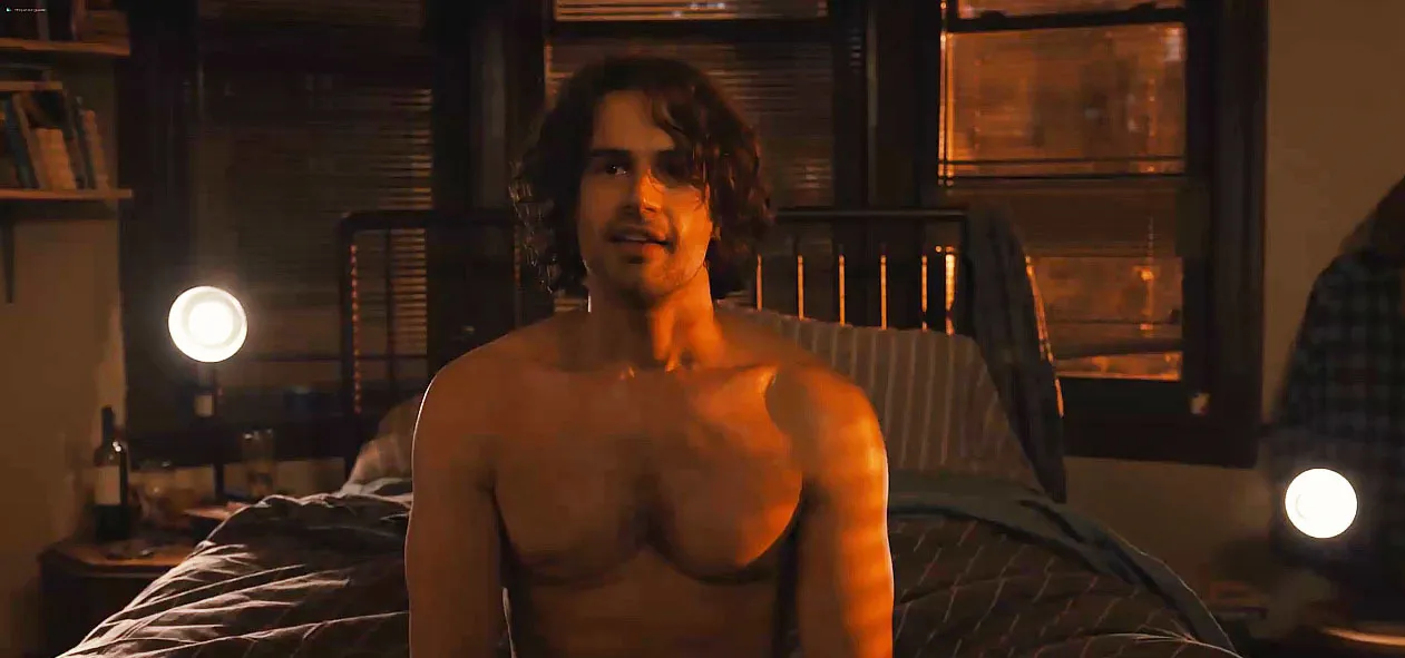 Theo James shirtless