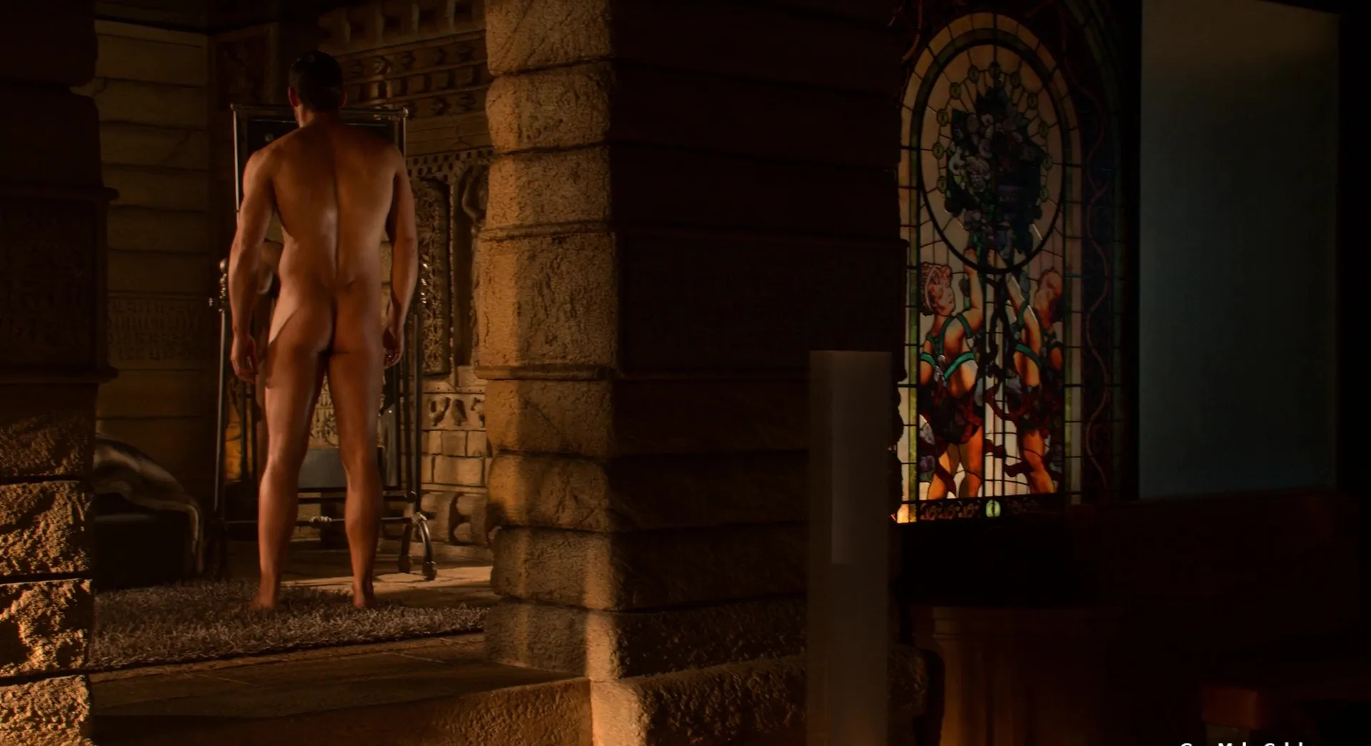 Tom Ellis naked butt