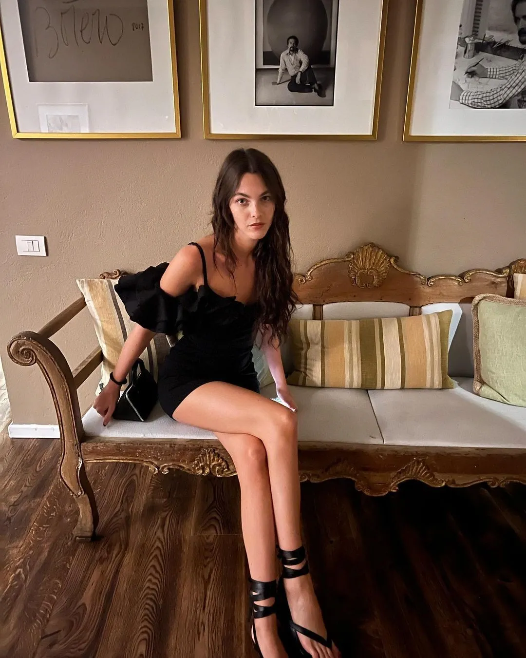 Vittoria Ceretti Upskirt In Short Dress